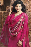 Fruit Dove Pink Party Wear Indian Readymade Suit - Asian Party Wear