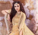 18002 LIGHT BROWN ZOYA EMERAID WEDDING WEAR LEHENGA - Asian Party Wear