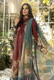 Maroon Printed Pakistani Summer Lawn Salwar Kameez - Asian Party Wear