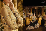 S45 GOLD AND BLACK BLOSSOM SYBELLA DESIGNER PALAZZO SUIT - Asian Party Wear