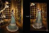 S44 GREY BLOSSOM SYBELLA DESIGNER LEHENGA DRESS - Asian Party Wear