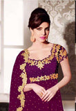 ZHR5123-A PURPLE HEROINE PRIYANKA CHOPRA STYLISH DRESS - Asian Party Wear