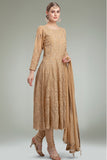 BEIGE BEAUTIFULLY EMBELLISHED WEDDING ANARKALI DRESS - Asian Party Wear