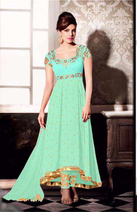 HR5123-C LIMPET SHELL HEROINE PRIYANKA CHOPRA STYLISH DRESS HR5123-C LIMPET SHELL HEROINE PRIYANKA CHOPRA STYLISH DRESS