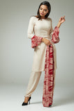 BEIGE PETITE SIMPLE SUMMER SALWAR KAMEEZ SUIT - Asian Party Wear