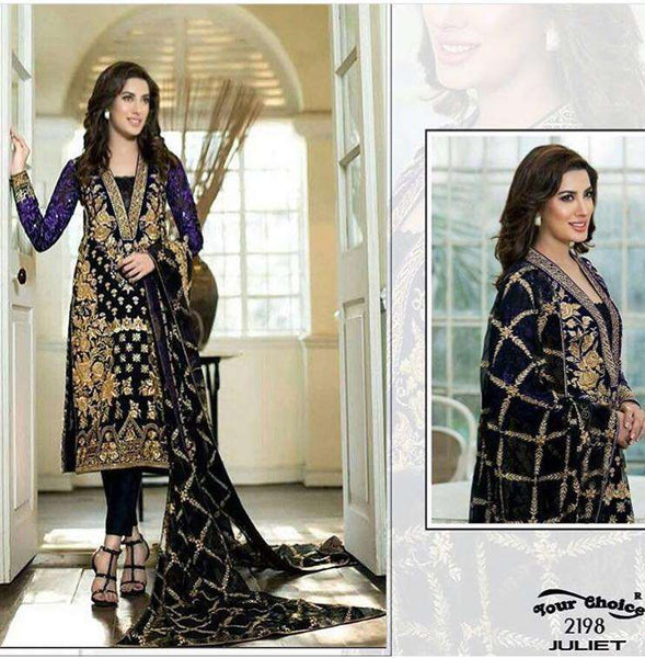 BLACK MEHWISH HAYAT PAKISTANI STYLE READY MADE GEORGETTE SALWAR SUIT - Asian Party Wear