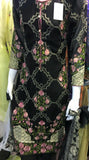 ZMRB-1 Stunning Black Maria b Inspired Embroidered Ready Made Suit - Asian Party Wear