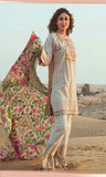 Rose Gold Summer Suit Pakistani Designer Lawn Salwar kameez - Asian Party Wear