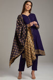 Navy Blue Pakistani Designer Readymade Dress - Asian Party Wear