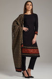 Black Winter Wear Readymade Salwar kameez - Asian Party Wear