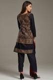 Black Evening Wear Banarasi Style Salwar Suit - Asian Party Wear