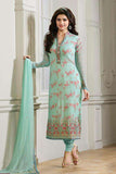 K4296 LIMPET SHELL KASEESH PRACHI-22 STRAIGHT SALWAR KAMEEZ SUIT - Asian Party Wear