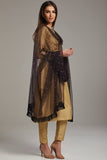 Gold Kurta Style Party Wear Indian Suit - Asian Party Wear