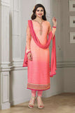 K4297 PINK KASEESH PRACHI-22 STRAIGHT SALWAR KAMEEZ SUIT - Asian Party Wear