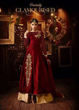 Red & Gold Evening Dress Indian Party Lehenga - Asian Party Wear