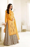 5734 YELLOW KASEESH PRACHI GALAXY DESIGNER ANARKALI DRESS - Asian Party Wear