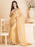 MOSAIC BLUE AND BLACK ETHNIC PUNJABI FESTIVE SAREE - Asian Party Wear