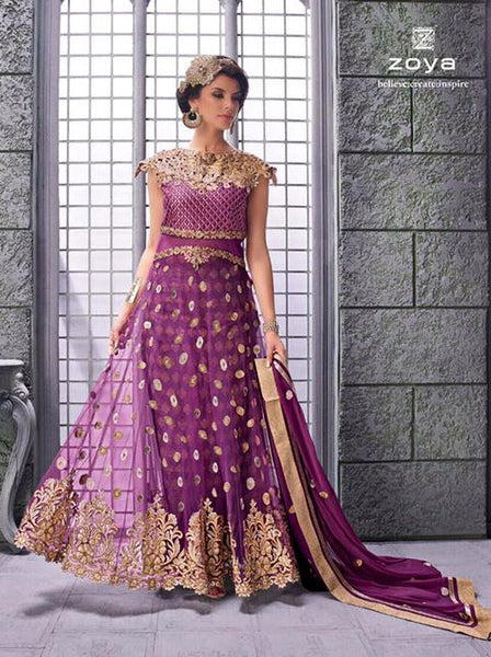 Purple Style Zoya Elite Dress - Elite Style Dress - Asian Party Wear