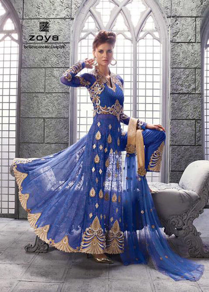 Blue Zoya Elite Designer Dress - Exquisite Fashion - Asian Party Wear