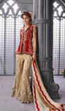 Gold & Red Zoya Elite Designer Dress - 5-Piece Suit - Asian Party Wear