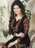 BLACK AYESHA TAKIA PARTY WEAR GEORGETTE SUIT - Asian Party Wear