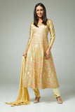 BEIGE READYMADE INDIAN ANARKALI SALWAR SUIT - Asian Party Wear