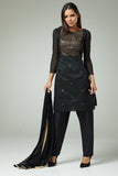 BLACK PARTY WEAR READYMADE INDIAN SALWAR KAMEEZ - Asian Party Wear