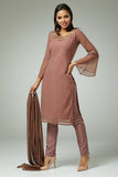 DEEP MAUVE BENGALI READYMADE SALWAR KAMEEZ - Asian Party Wear