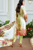 P7008 CELERY YELLOW GREEN KARISHMA KAPOOR PASHMINA DESIGNER SUIT - Asian Party Wear