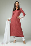 ROSE PINK FANCY PAKISTANI EID CHURIDAR STYLE SUIT - Asian Party Wear