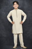 Cream Pakistani Boys Eid Kurta Shalwar Casual Dress - Asian Party Wear