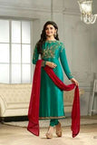 K4117 GREEN KASEESH PRACHI-21 PARTY WEAR SALWAR KAMEEZ SUIT - Asian Party Wear