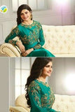 K4117 GREEN KASEESH PRACHI-21 PARTY WEAR SALWAR KAMEEZ SUIT - Asian Party Wear