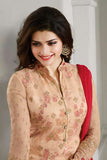 K4291 PEACH KASEESH PRACHI-22 STRAIGHT SALWAR KAMEEZ SUIT - Asian Party Wear