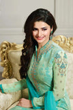 K4292 LIGHT GREEN KASEESH PRACHI-22 STRAIGHT SALWAR KAMEEZ SUIT - Asian Party Wear