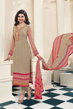 4565 BEIGE KASEE ROYAL PARTY WEAR SUIT - Asian Party Wear