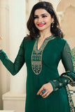 4566 GREEN KASEESH SILKINA ROYAL CREPE PARTY WEAR SUIT - Asian Party Wear