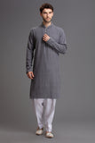 Grey Kurta Suit Pakistani Men's Readymade Shalwar Kameez - Asian Party Wear