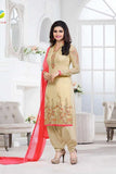 5015 BEIGE KASEESH PRACHI GEORGETTE PARTY WEAR SALWAR KAMEEZ SUIT - Asian Party Wear