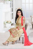 5015 BEIGE KASEESH PRACHI GEORGETTE PARTY WEAR SALWAR KAMEEZ SUIT - Asian Party Wear