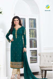 5014 GREEN KASEESH PRACHI GEORGETTE PARTY WEAR SALWAR KAMEEZ SUIT - Asian Party Wear