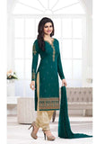 5014 GREEN KASEESH PRACHI GEORGETTE PARTY WEAR SALWAR KAMEEZ SUIT - Asian Party Wear