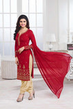 5013 RED KASEESH PRACHI GEORGETTE PARTY WEAR SALWAR KAMEEZ SUIT - Asian Party Wear