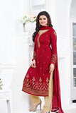 5013 RED KASEESH PRACHI GEORGETTE PARTY WEAR SALWAR KAMEEZ SUIT - Asian Party Wear