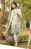 ESHA AISHA D16 GREEN UNSTITCHED PAKISTANI VISCOSE SHAWL SUIT - Asian Party Wear