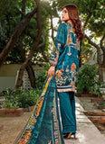 Teal Blue Pakistani Designer Lawn Suit - Asian Party Wear