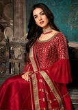 Cinnamon Stick Indian Wedding Wear Anarkali Gown - Asian Party Wear