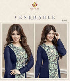 31002 SAJAWAT CREATION AYESHA TAKIA BLUE GEORGETTE ANARKALI SUIT - Asian Party Wear