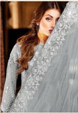 47001 GREY MAHROSH  Nishwa Replica PAKISTANI STYLE SALWAR KAMEEZ - Asian Party Wear