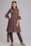 ZACG-58 MAUVE STYLISH READY TO WEAR GIRL DRESS - Asian Party Wear